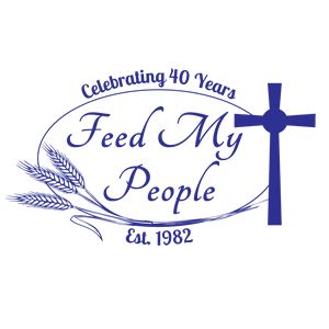 The logo for Feed My People, one of Arreva’s nonprofit donor management software clients.